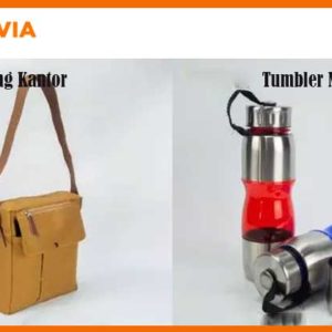 employee kit tas selempang dan tumbler minum kantor