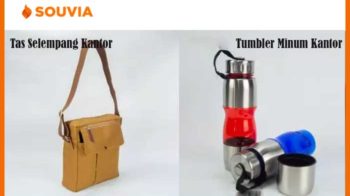employee kit tas selempang dan tumbler minum kantor