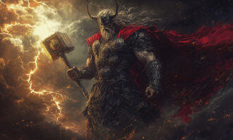 Thor And The Hammer Mjolnir
